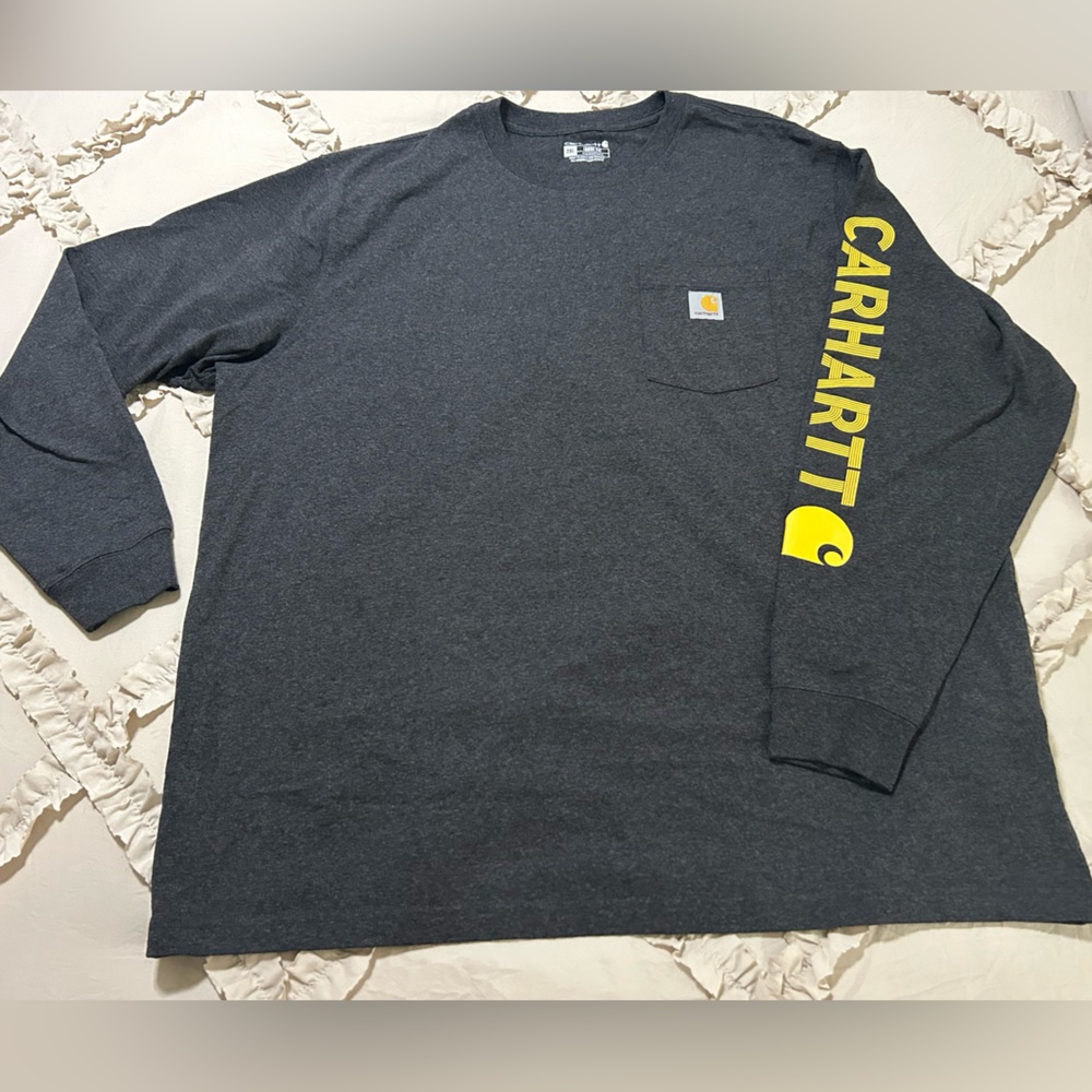 Carhartt long sleeve tee - size 2XL - Charcoal gray